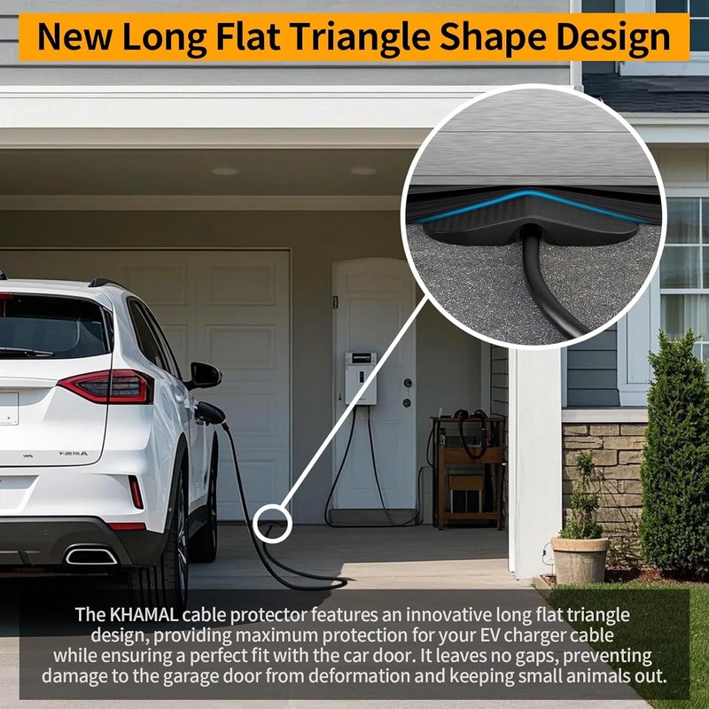 Ev Charger Cable Protector Garage Door Pass Through - Heavy Duty Cable Guard Pro gallery