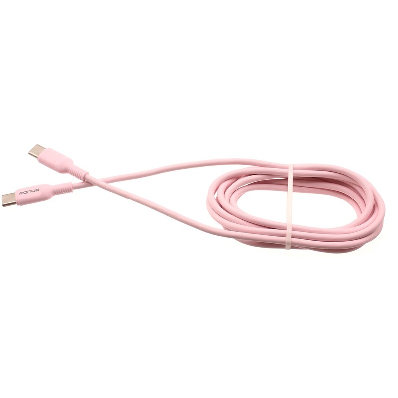 USB-C to Type-C Pink 6ft Long Cable PD Fast Charger Cord Power Wire for Tablets