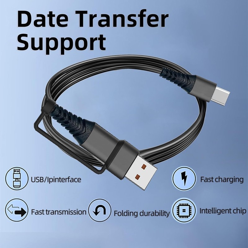 Cable to ,60W 3FT 2 Pack Type c Charger Fast Charging Cords QC & PD 2-in-1 US... gallery