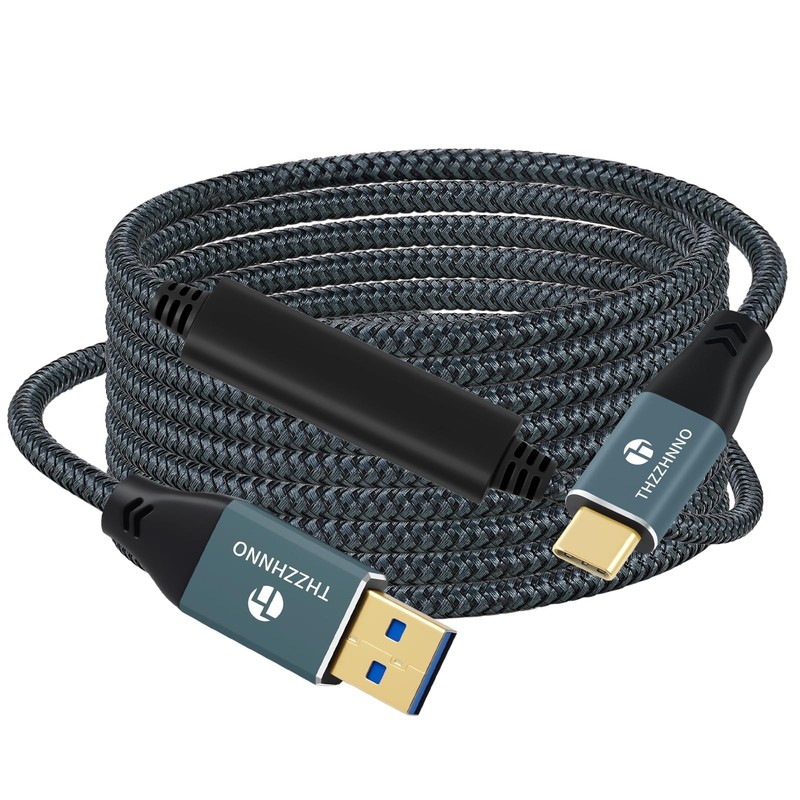 USB A to USB C Cable 26FT, USB 3.1 USB 3.2 Gen2 10Gbps Data Transfer Cable Co…
