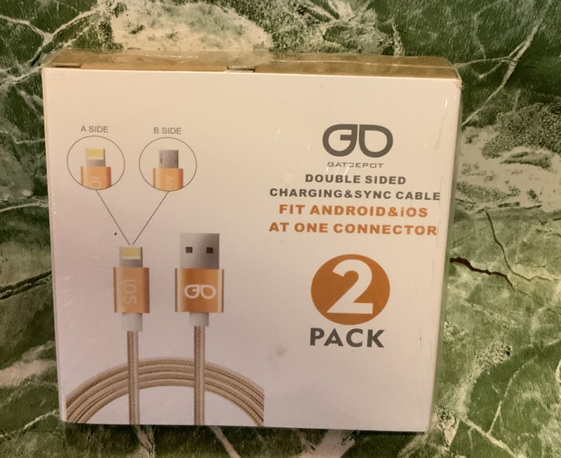 🌍 Gatcepot,Charging and Sync,Cable 2 pack,Fit Android And iOS,New ‼️ gallery