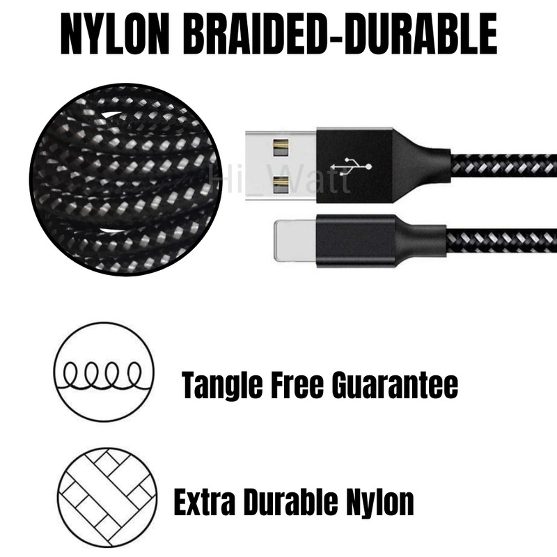 3Pack 6ft USB Fast Charger Cable Lot Heavy Duty For iPhone 13 11 8 6 5 Charging gallery