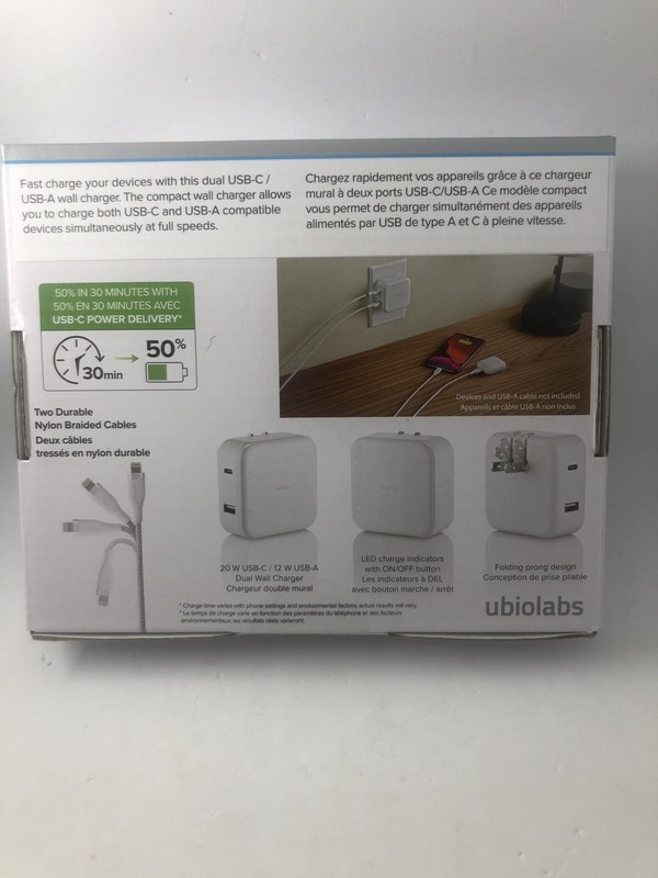 Lot Of 20 Ubiolabs Fast Charge USB-C Bundle for iPhone (2) 6ft Cables ,20W USB-C gallery