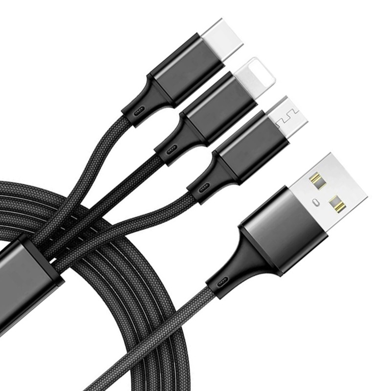 For Samsung Galaxy A53 5G/A52 5G – Power Cord 3-in-1 USB Cable Charging Wire