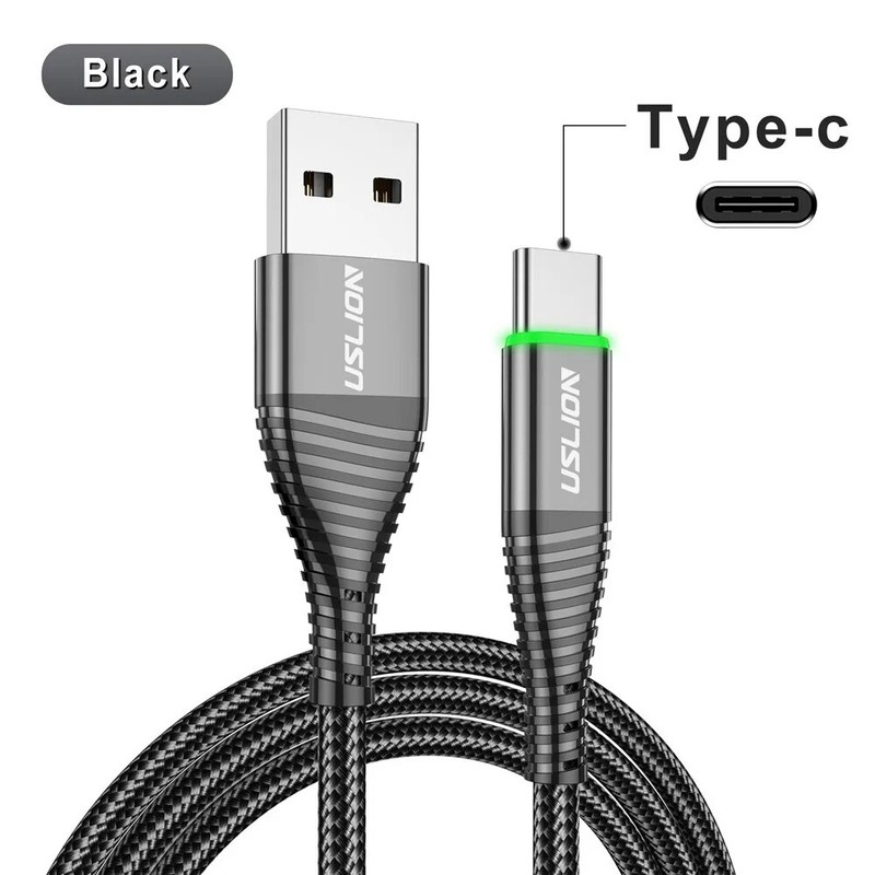 LED 3A Type C Cable Micro USB Fast Charging Cord Wire For Samsung S23