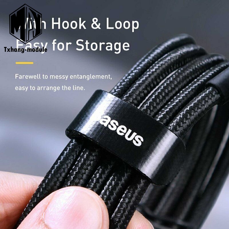 Baseus 6ft 5A 100W Type C to C Cable QC 4.0+PD 2.0 Fast Charger Lead A2TM gallery
