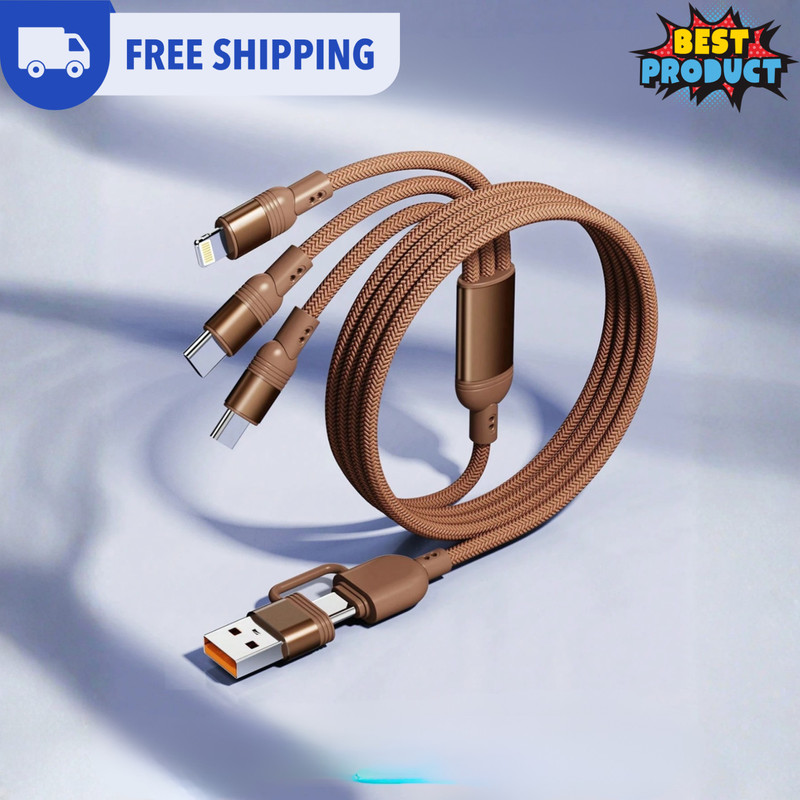3in2 100W Fast USB Charging Cable Universal Multi Function Charger Cord WHOLESAL gallery
