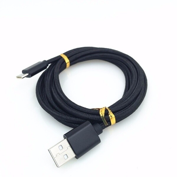 3-PACK Fabric Type C USB C Cable Fast Charging Charger Cord for Samsung Note 10+ gallery