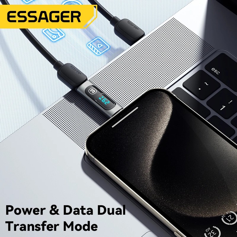 USB C 3.0 OTG Adapter Type C To Type C PD 240W Digital Display Data For Macbook gallery