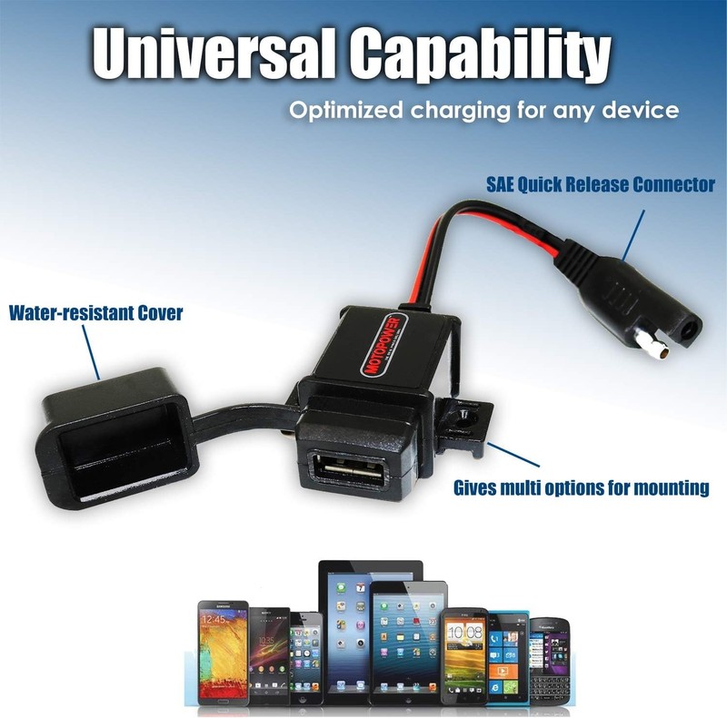 SAE to USB Adapter 3.1A Motorcycle gallery