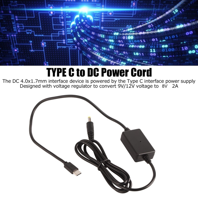 Type C Input To DC Output Power Charging Cable For Monitor Fill Light Digital gallery