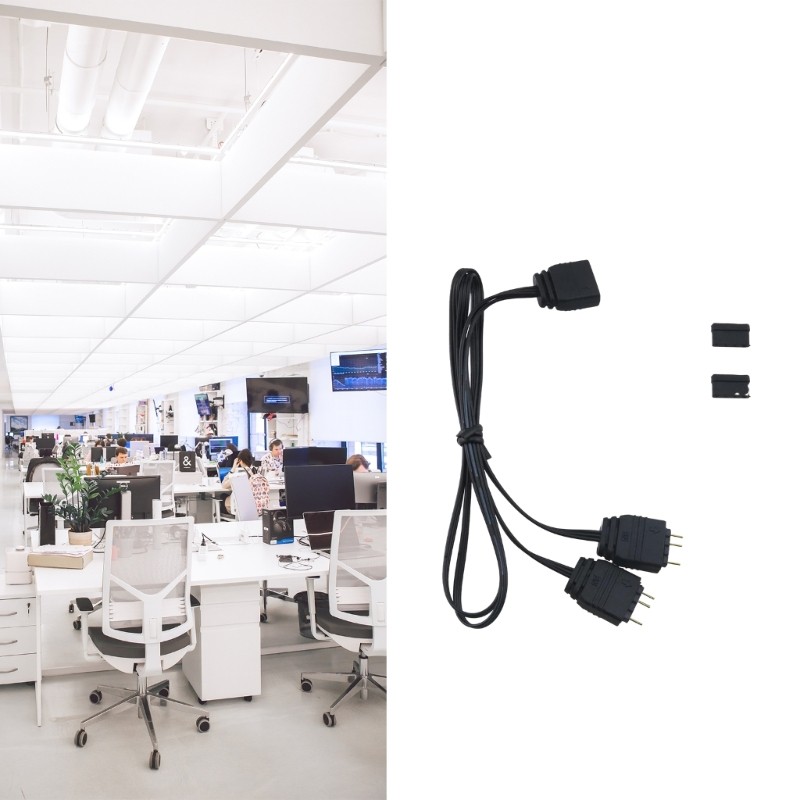 5V 3Pin ARGB Splitter Cable 3Pins Extension Connector Cord Wire for LED Light gallery