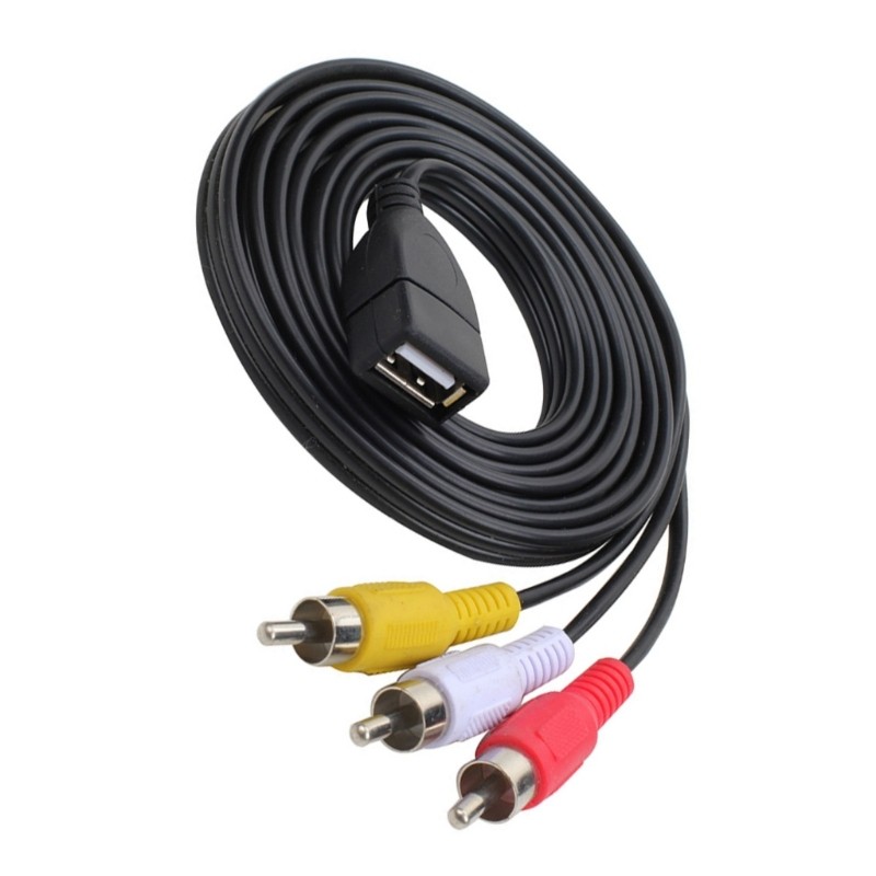 USB to 3RCA Sound Cable USB Female to Male 3RCA to USB C for Phone HDTV gallery