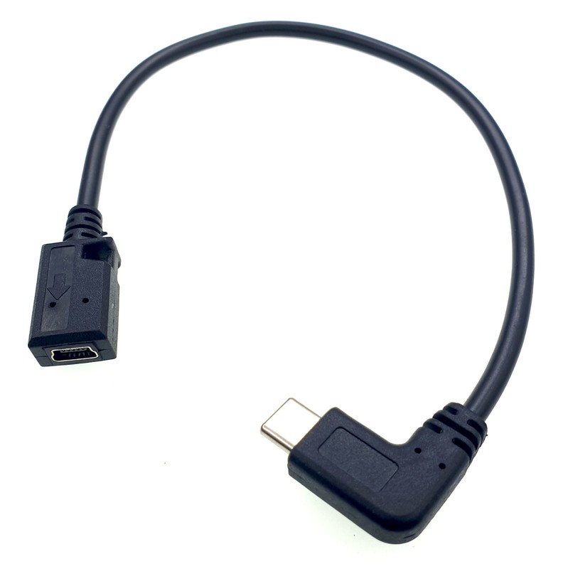 USB Type-C Male to Mini USB Female Adapter Cable Data Power Charger Cord Premium gallery