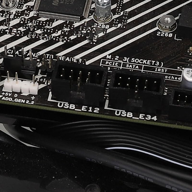 2 PCS Motherboard USB Header Splitter 9Pin USB 2.0 Dual 9Pin Extension gallery