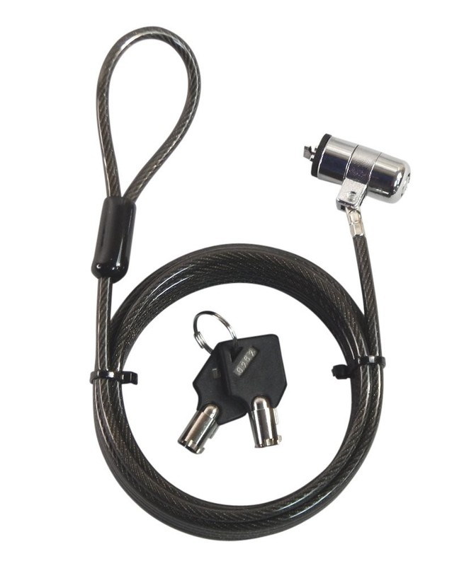 10 FT Black Notebook Laptop Keyed Lock Security Cable Extra Long AntiTheft PC