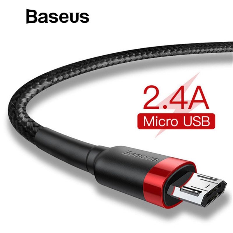 Baseus REVERSIBLE Micro USB Cable MicroUSB Cord android FAST Charging chargeur gallery