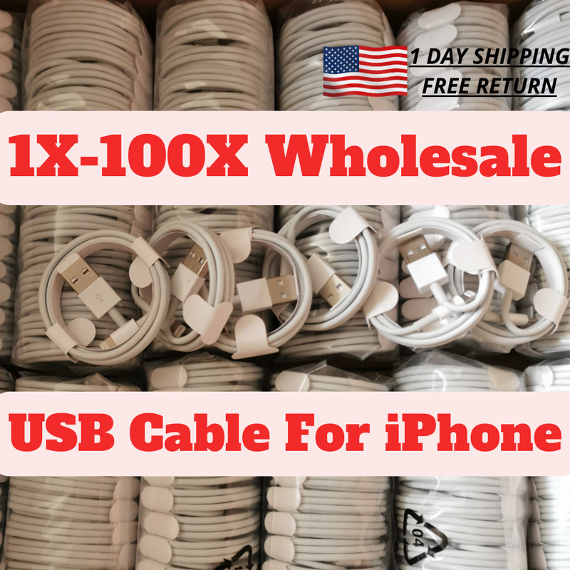 USB Charger Cable Fast Charging Cord Data Line For iPhone 14 13 12 11 8 iPad Lot