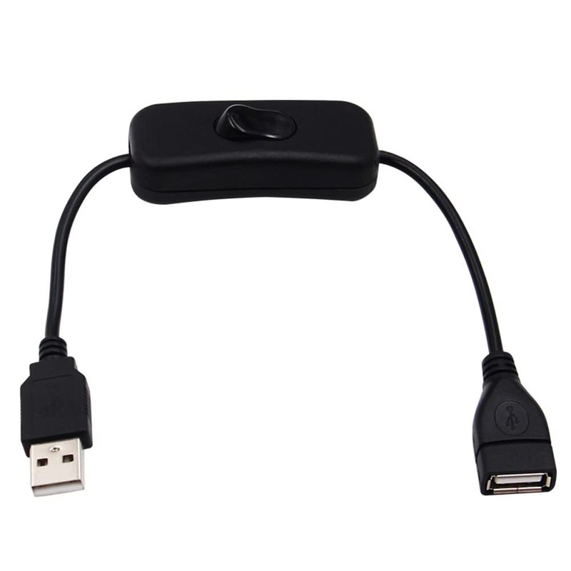 2 Pack Usb Switch On/off Extension Cable 4 Pin Data Sync 2.0 Cord 303 Rocker gallery