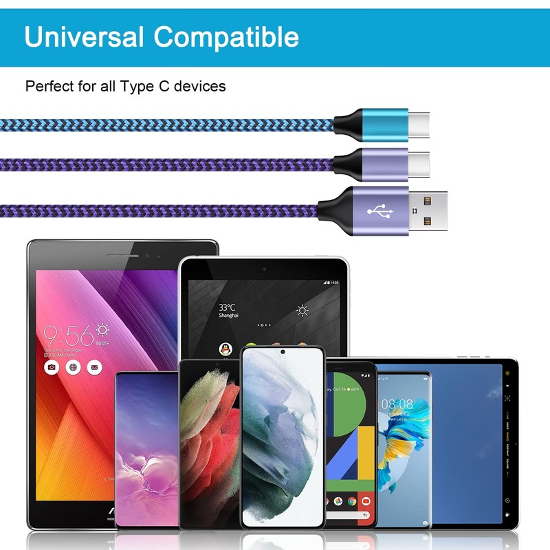 [6FT,2 Pack] Android Fast Charging Cable Port Charger Cord USB A to Cell Long... gallery
