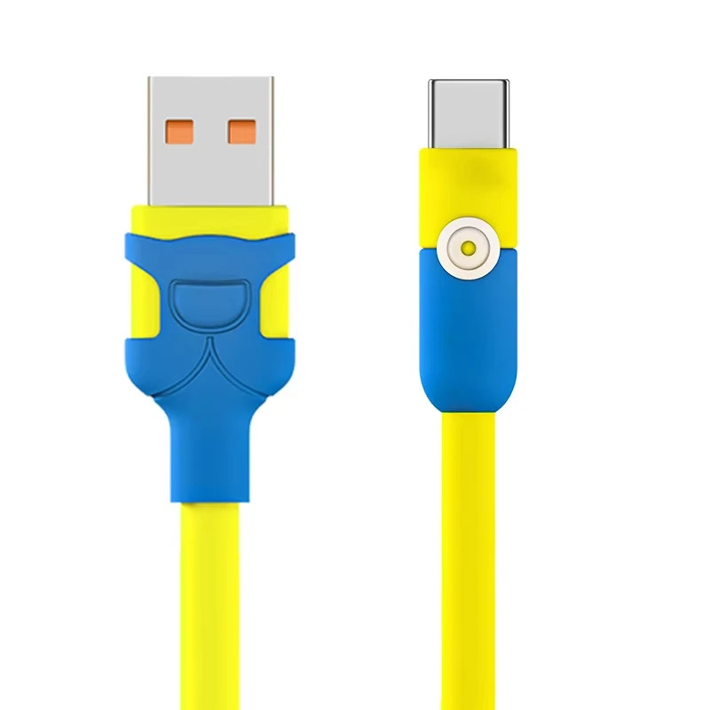 Soft Silicone Data Cord Fast Charging 6A USB C Cable For Samsung Huawei X gallery