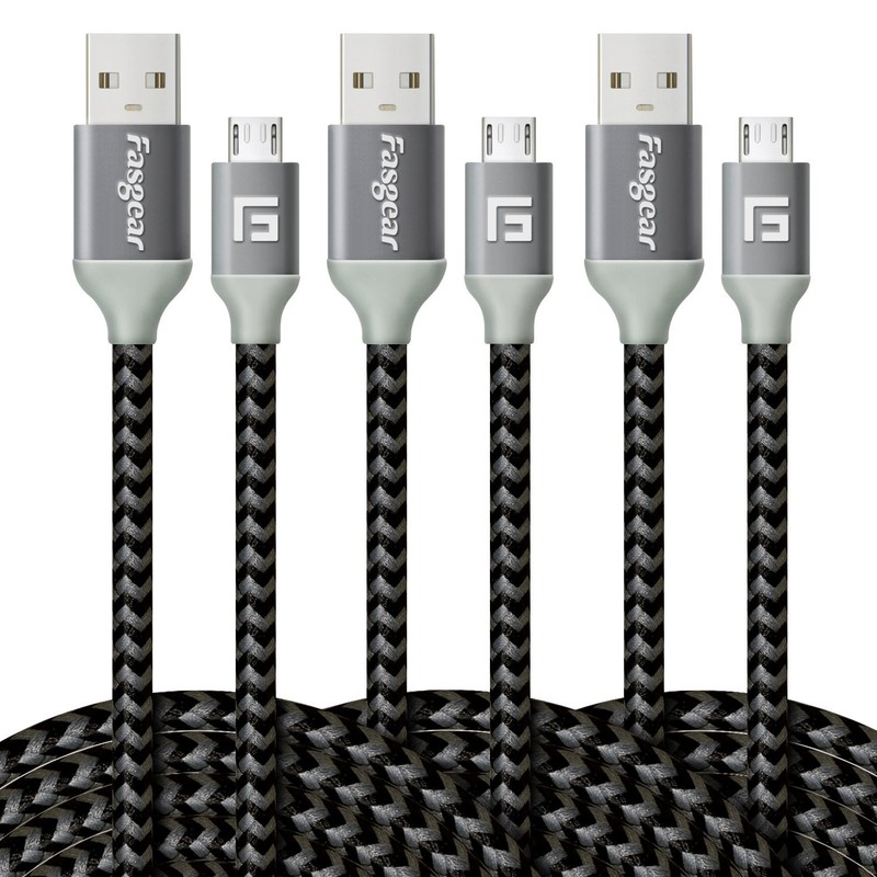 Micro USB Cable 10ft, 3 Pack Fast Charging Micro USB 2.0 High Speed Data Sync... gallery