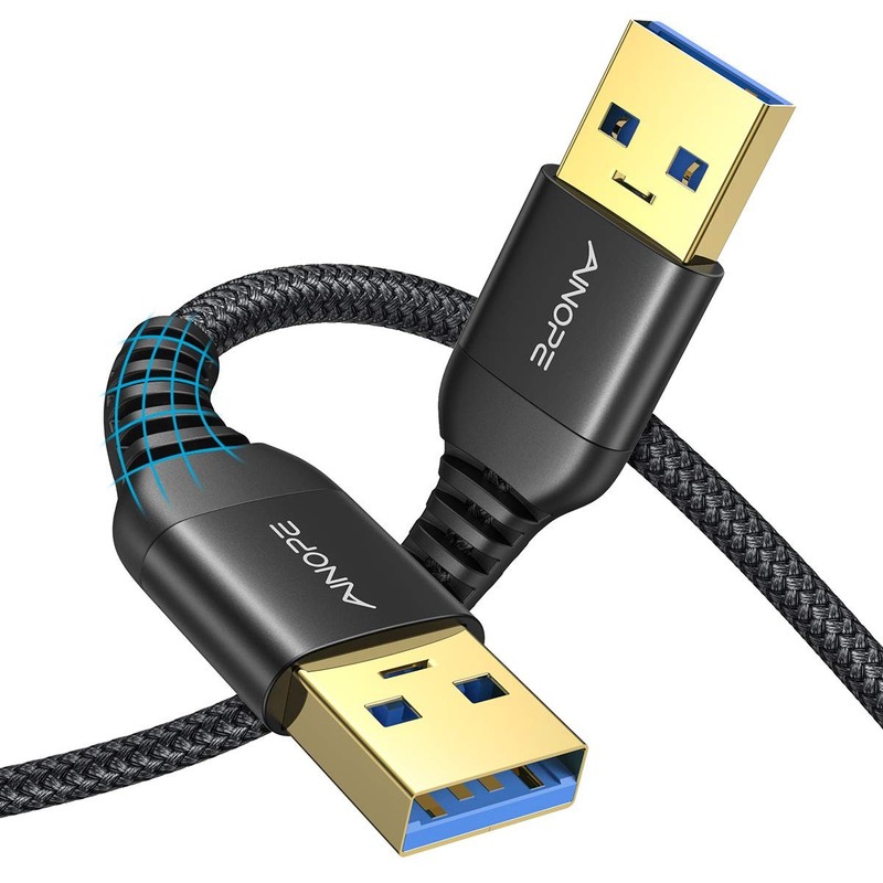 USB to USB Cable, USB 3.0 A to A Male to Male Cable [Never Rupture] Double En…