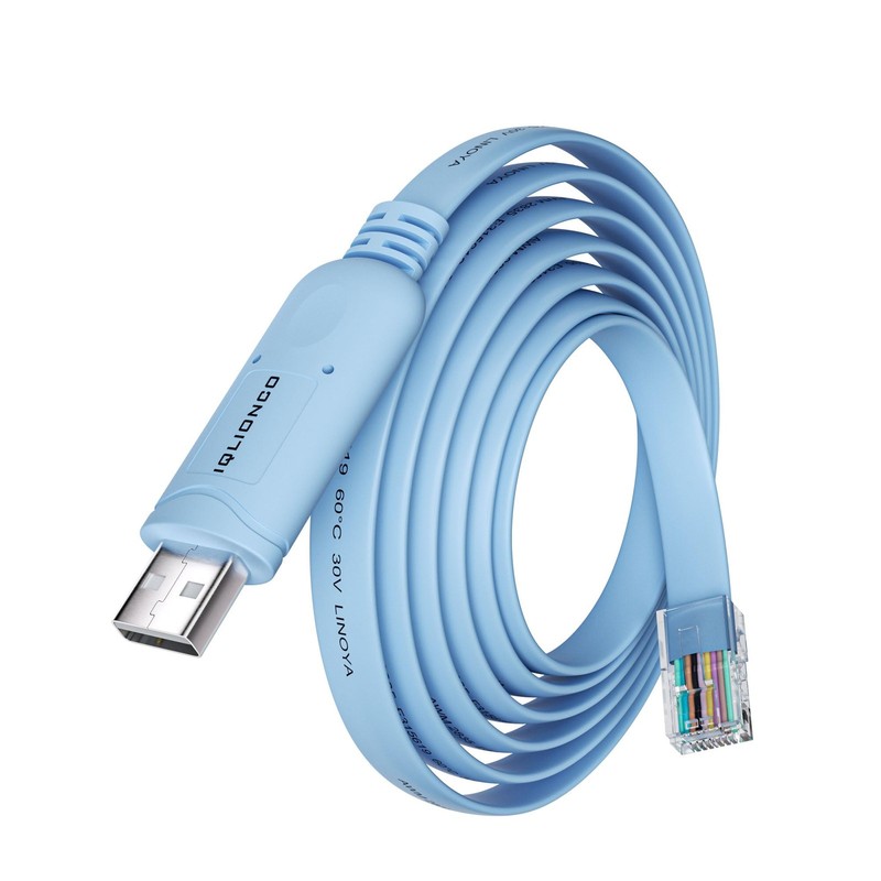 USB To RJ45 Console Cable 10FT Serial Adapter RS232 Switch Router Config