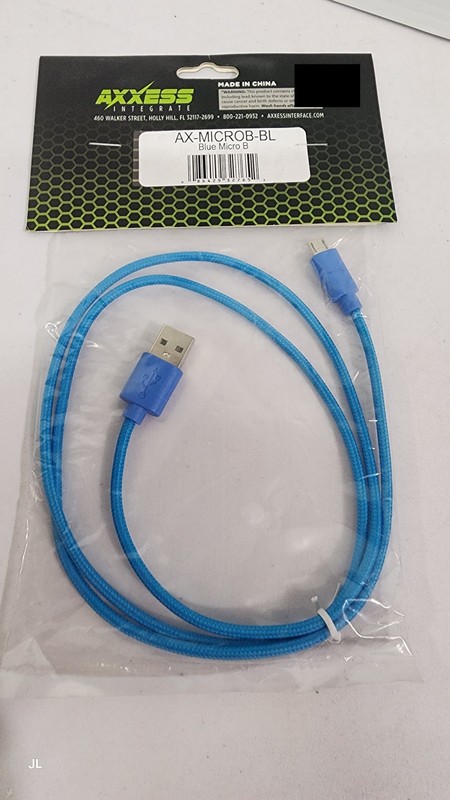 New – Axxess brand Micro USB cable, Micro B, 3 feet long