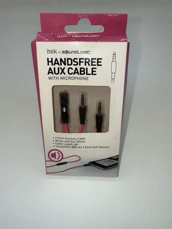 itek by Soundlogic Handsfree AUX Cable with Microphone