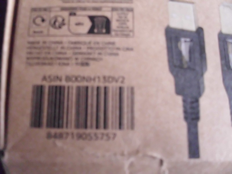 AmazonBasics B00NH13DV2 10ft USB 2.0 A-Male to B-Male Cable Gold Plated - NEW gallery