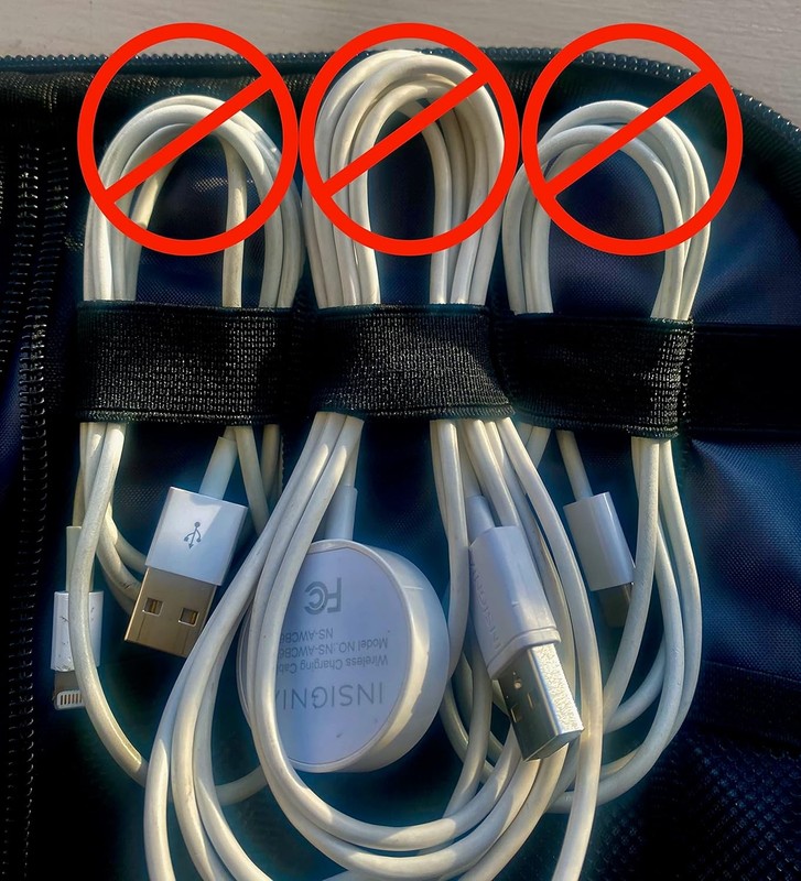 10 - USB Cable Organizer Pouches, Manage Cables, Travel Cable Oranizer, Color Co gallery