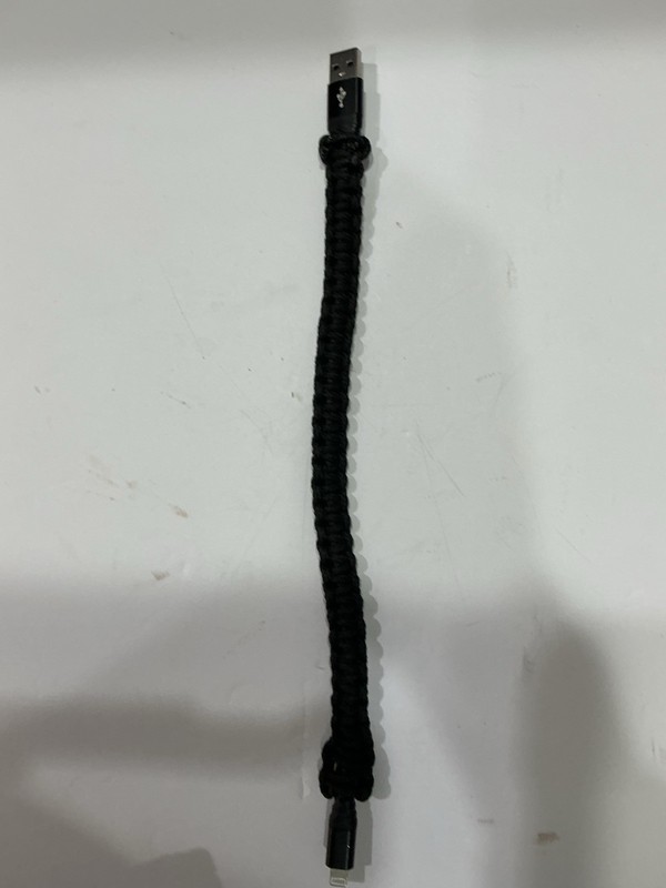 Cable With Braided Cording For iPhone, 12 Inch