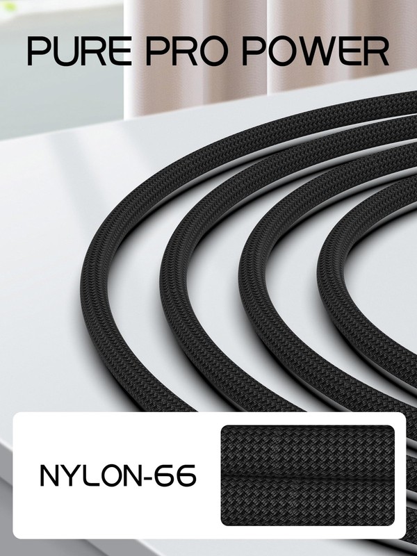 90 Degree USB C to USB C Cable, 240W Fast Charging Nylon Braided, 4.9FT Right... gallery
