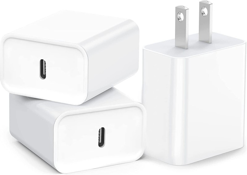 3PACK PD Fast Charger Cube Type C-USB C Cable For iPhone 16 17 Pro Max 15 Plus