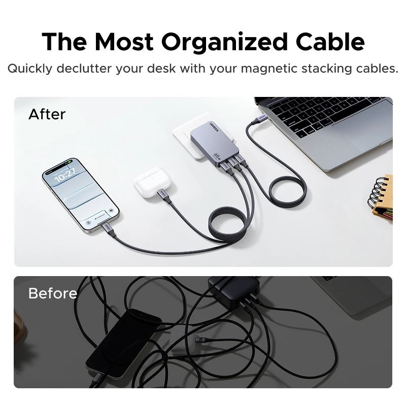 UGREEN Magnetic 100W USB Type C To USB C PD Fast Charge Cable iPhone HUAWEI Mac gallery