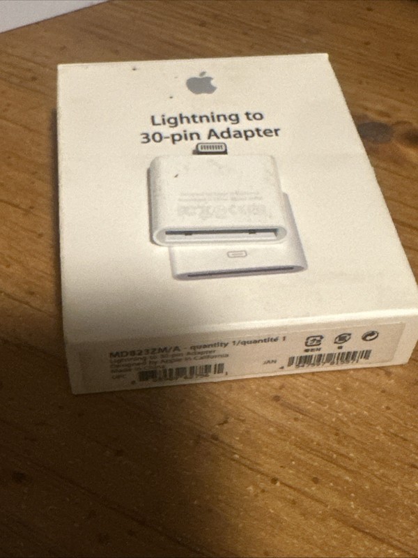Genine Apple Lightning to 30-Pin Adapter A1468 / MD823ZM/A gallery