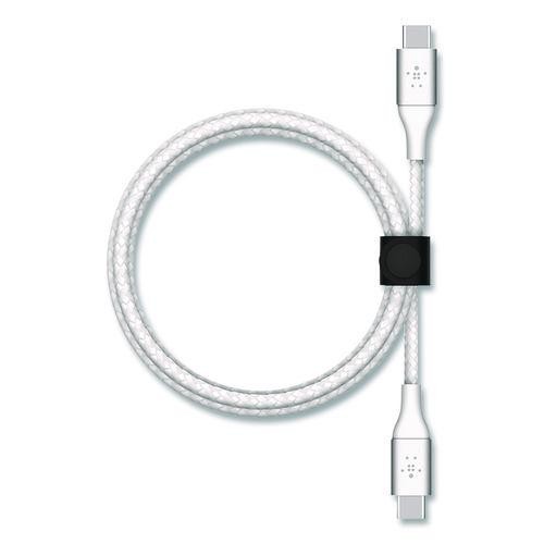 Belkin BOOST CHARGE Braided USB-C to USB-C Cable, 6.6 ft, White, 3/Pack