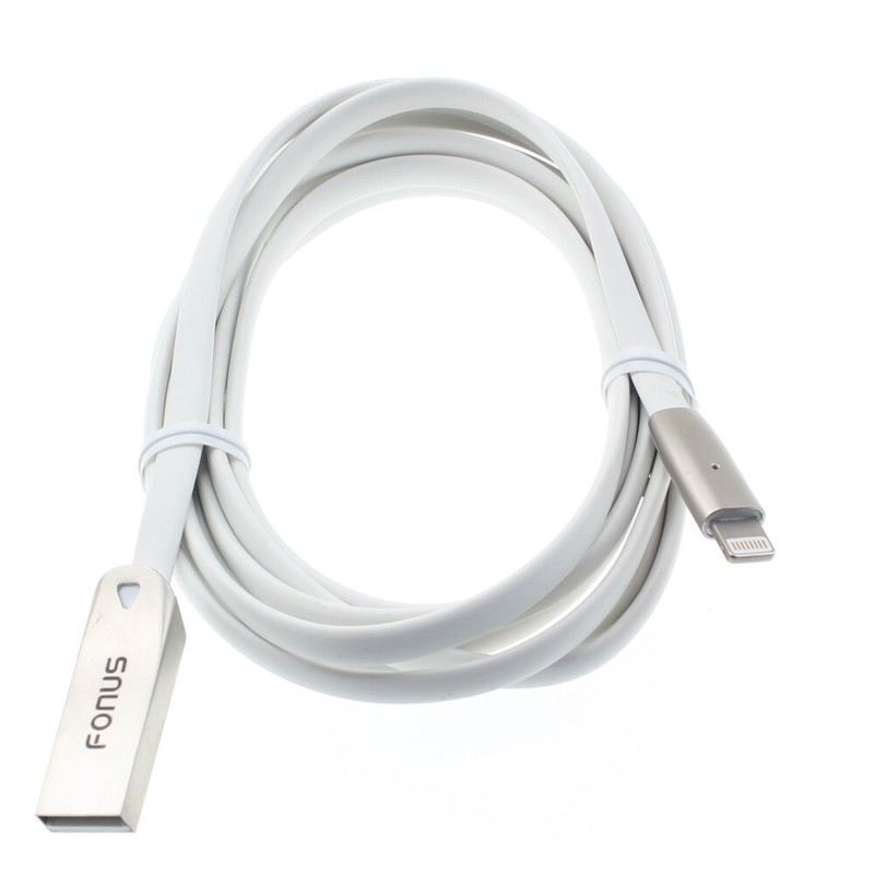 For iPhone SE (2020) – USB CABLE 6FT FLAT CHARGER CORD POWER WIRE FAST CHARGE