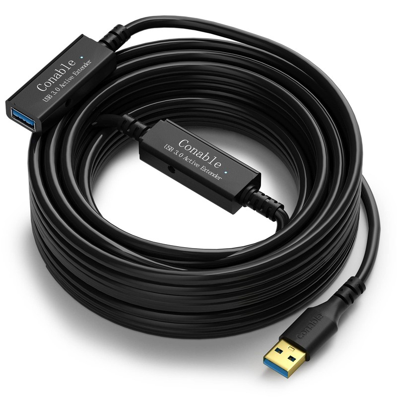 USB 3.0 Active Extension Cable 30 Feet, Long USB Type-A Male to Female Extend…