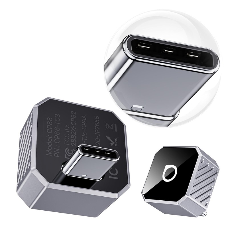 USB-C Mini 3.0 Wireless CarPlay & Android Auto Adapter – for Apple iPhone/And...