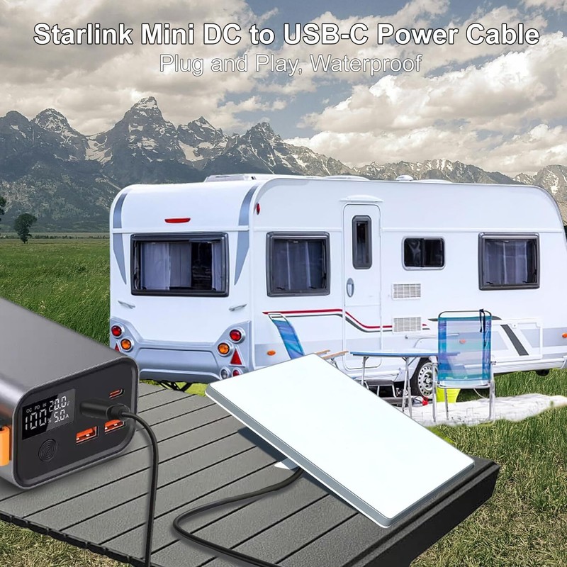 Starlink Mini USB C to DC Power Cable Type-C to DC Power Cable for Starlink M... gallery