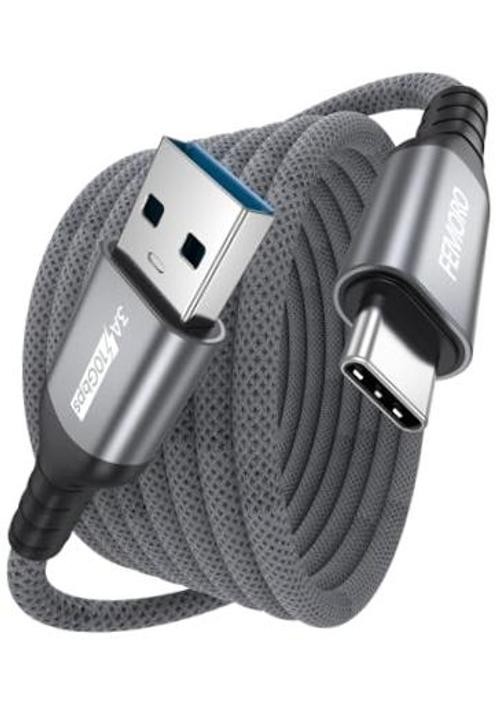 USB A to USB C Data Cable 10ft Long, USB 3.2 Gen 2 Type‑A 10Gbps 10 Feet 1 Pack gallery