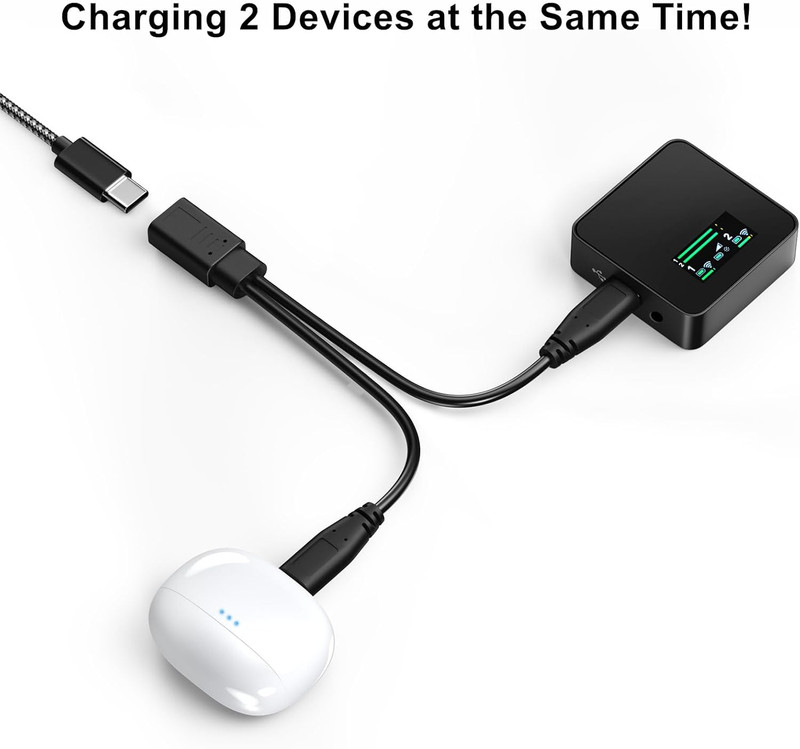 2-In-1 USB C Splitter Charge Cable, USB-C Female to 2 Type-C Male 1 in 2 Out Cha gallery
