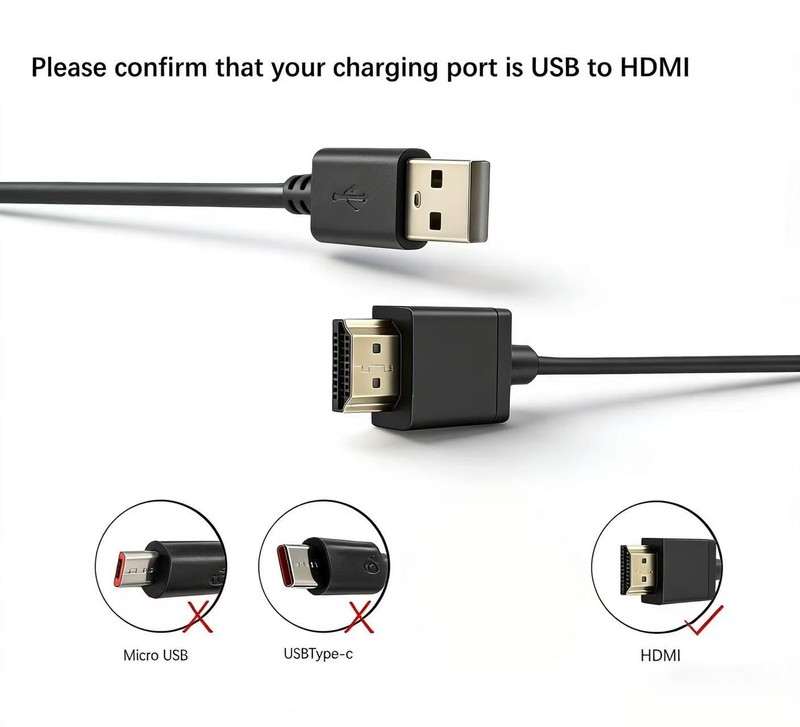 USB to HDMI Charger Cable USB to HDMI Adapter Cable with HDTV, Monitor or Pro... gallery