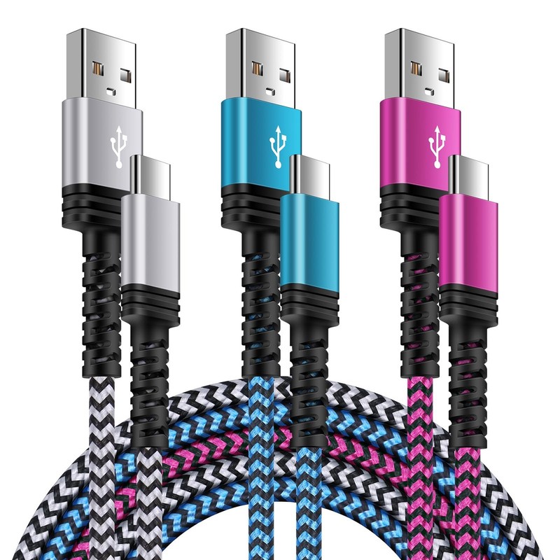 3-Pack 10FT Samsung Fast Charging USB Type C Cable Android Phone Charger for ...