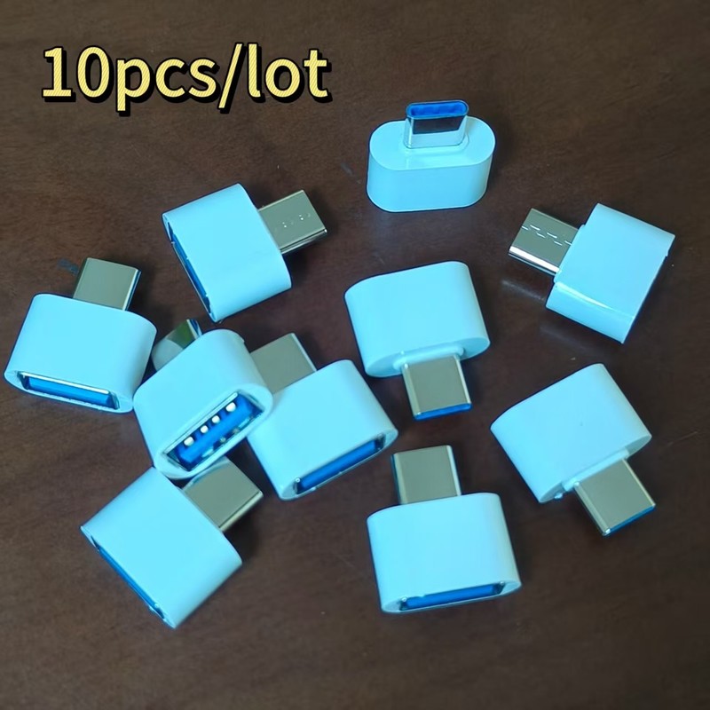 FLEAVER 10PACK USB C to USB Female OTG Adapter Connector for iPhone 17 16 15