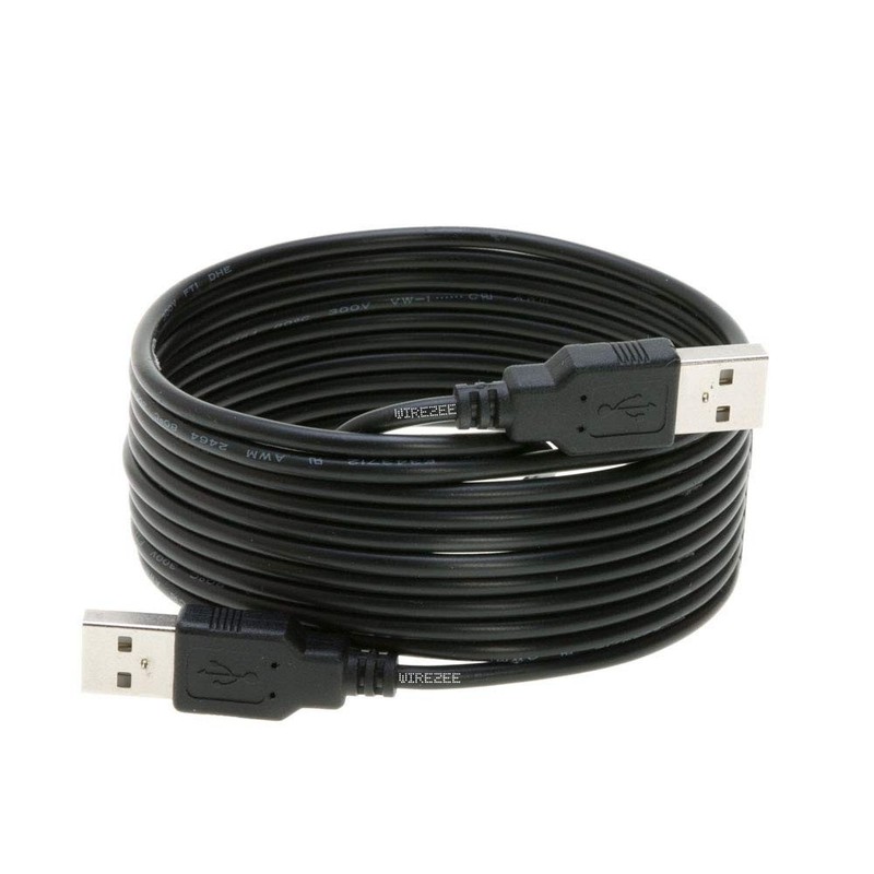 15FT USB A To A Cable 2.0 Male To Male Double Sided Cord Data Transfer Black gallery