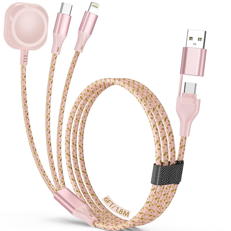 3 in 2 Multi Charging Cable,for Apple Watch Charger iPhone Watch Charger,6FT …