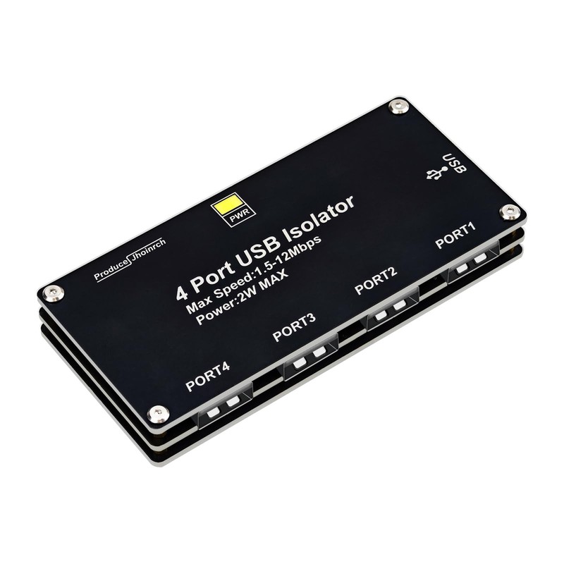 4 Port USB Isolator Adum3160 Chip 2W 5V Regulated Power 12Mbps 1.5KV Adapter
